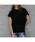 【ジュリエ/Julier】のエコリヨセル半袖トップス 人気、トレンドファッション・服の通販 founy(ファニー) ファッション Fashion レディースファッション Fashion for Women トップス・カットソー Cut & Sew Tops コレクション Collection, Seasonal Line ストレッチ Stretch, Stretchy Fabric なめらか Smooth, Silky Texture フィット Fit, Slim Fit 半袖 Short Sleeve, Half Sleeve 無地 Plain, Solid Color ヨガ Yoga, Yoga Wear ラベンダー Lavender リラックス Relax, Relaxed Fit エレガント 上品 Elegant thumbnail ブラック|ID: prp329100004812043 ipo3291000000034932056