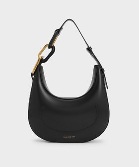 【チャールズ アンド キース/CHARLES & KEITH】のKora コラ メタリックアクセントムーンバッグ 人気、トレンドファッション・服の通販 founy(ファニー) ファッション Fashion レディースファッション Fashion for Women バッグ Bags チェーン Chain, Chain Strap フォルム Silhouette, Form ラップ Wrap, Wrap Design リュクス Luxury, Elegant, High-End, Chic |ID:prp329100004812044