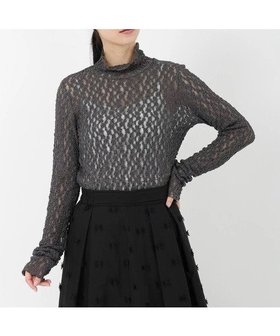 【ストロベリーフィールズ/STRAWBERRY FIELDS】のシュリンクレースハイネックプルオーバー 人気、トレンドファッション・服の通販 founy(ファニー) ファッション Fashion レディースファッション Fashion for Women トップス・カットソー Cut & Sew Tops カジュアルプルオーバー・ニットトップス Pullovers & Knit Tops / Casual Pullovers |ID:prp329100004812049