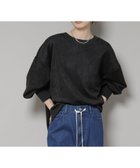 【ナノ ユニバース/nano universe】のカットスエードサイドスリットワイドプルオーバー(セットアップ可) ブラック|ID: prp329100004812050 ipo3291000000034932113