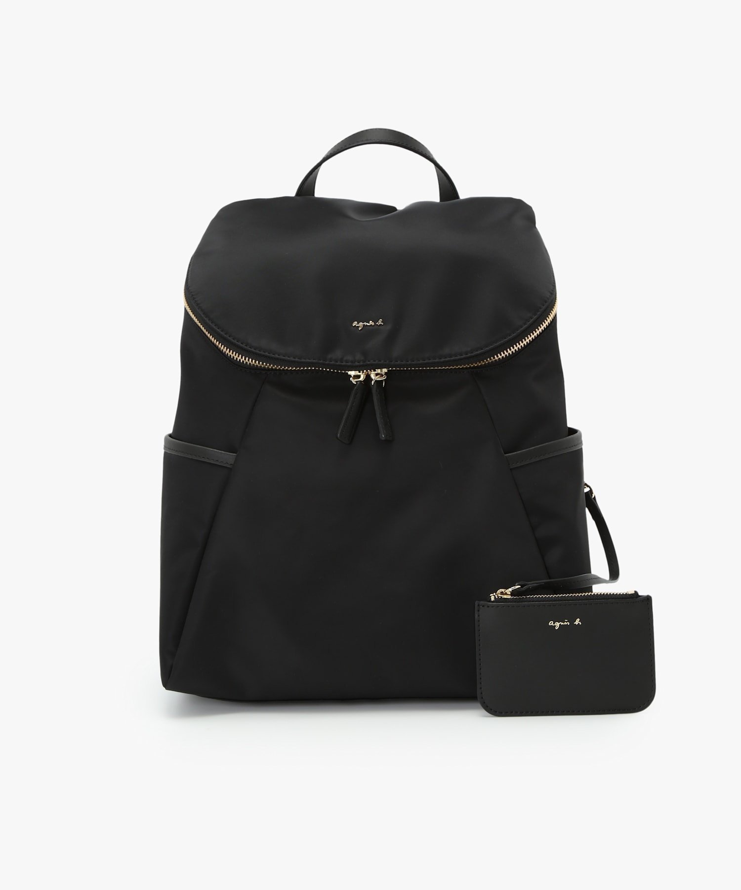 【アニエスベー ファム/agnes b. FEMME】のバックパック JS22D-02 インテリア・キッズ・メンズ・レディースファッション・服の通販 founy(ファニー) 　ファッション　Fashion　レディースファッション　Fashion for Women　バッグ　Bags　コンパクト　Compact, Small Size　ショルダー　Shoulder, Shoulder Strap　スタイリッシュ　Stylish, Fashionable　フラップ　Flap, Flap Pocket　ワイド　Wide, Wide Fit　ブラック|ID: prp329100004812104 ipo3291000000034932618
