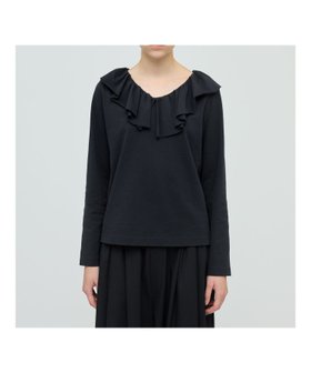 【マーコート/MARcourt】のmizuiro ind フリルカラーロングスリーブプルオーバー 人気、トレンドファッション・服の通販 founy(ファニー) ファッション Fashion レディースファッション Fashion for Women トップス・カットソー Cut & Sew Tops カジュアルプルオーバー・ニットトップス Pullovers & Knit Tops / Casual Pullovers インナー Innerwear カットソー Cut and Sewn Top カーディガン Cardigan, Knitwear シンプル Simple, Minimal スタイリッシュ Stylish, Fashionable フリル Frill, Ruffle ポケット Pocket, Pocket Detail 無地 Plain, Solid Color 秋 Autumn 長袖 Long Sleeve, Full Sleeve |ID:prp329100004812138