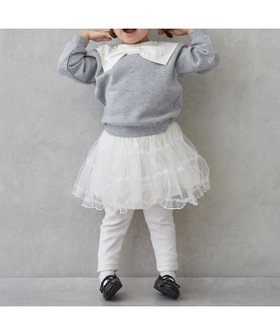 【ナルミヤ オンライン/NARUMIYA ONELINE / KIDS】のレギンスつきチュールスカート 人気、トレンドファッション・服の通販 founy(ファニー) ファッション Fashion キッズファッション Fashion for Kids シンプル Simple, Minimal プリント Print, Printed Pattern ポケット Pocket, Pocket Detail レギンス Leggings, Stretch Pants |ID:prp329100004812166