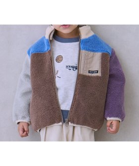 【ナルミヤ オンライン/NARUMIYA ONELINE / KIDS】の【洗える】ボアジャケット 人気、トレンドファッション・服の通販 founy(ファニー) ファッション Fashion キッズファッション Fashion for Kids アウター Coat Outerwear /Kids ジャケット Jacket, Outerwear ハイネック High Neck, Mock Neck ポケット Pocket, Pocket Detail 洗える Machine Washable |ID:prp329100004812180