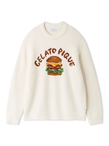 【ジェラートピケ オム/GELATO PIQUE HOMME / MEN】の【ヒラノトシユキ】【HOMME】パウダーハンバーガージャガードプルオーバー インテリア・キッズ・メンズ・レディースファッション・服の通販 founy(ファニー) https://founy.com/ ファッション Fashion メンズファッション Fashion for Men トップス・カットソー Cut & Sew Tops イラスト Illustration スマート Smart, Elegant パウダー Powder, Soft Tone モチーフ Motif, Design Theme ロング Long, Long-Length 手描き Hand-Drawn, Illustrated |ID: prp329100004812221 ipo3291000000034933761