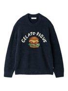 【ジェラートピケ オム/GELATO PIQUE HOMME / MEN】の【ヒラノトシユキ】【HOMME】パウダーハンバーガージャガードプルオーバー NVY[089]|ID: prp329100004812221 ipo3291000000034933764