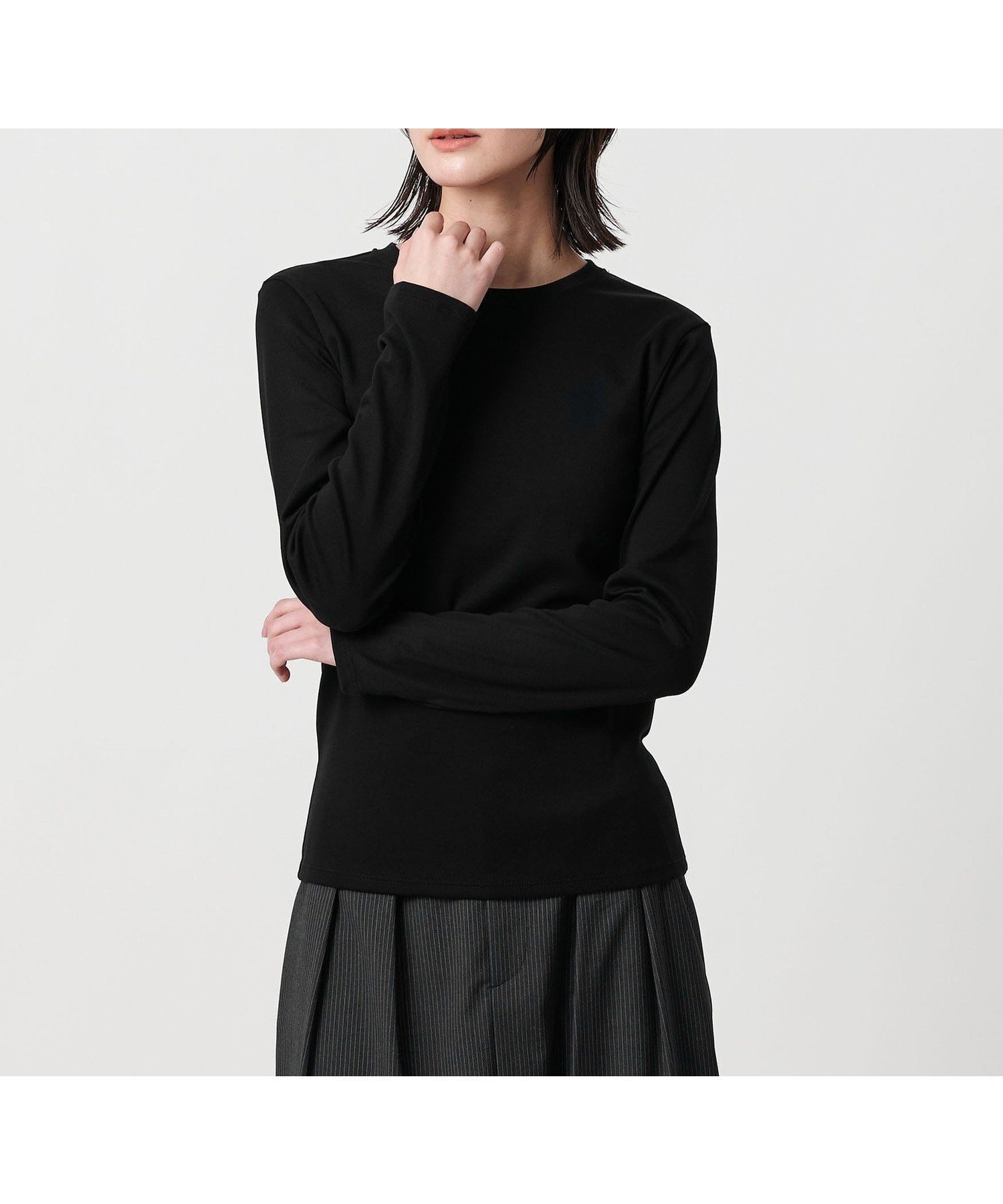 【ビューティ&ユース ユナイテッドアローズ/BEAUTY&YOUTH / UNITED ARROWS】のオーガニックコットンフライス ロングスリーブTシャツ 人気、トレンドファッション・服の通販 founy(ファニー) 　ファッション　Fashion　レディースファッション　Fashion for Women　トップス・カットソー　Cut & Sew Tops　シャツ・ブラウス・オフィスカジュアル　Elegant Blouses & Button-Ups　ロングTシャツ・Tシャツ　Longline T-Shirts & Tees　インナー　Innerwear　コンパクト　Compact, Small Size　シンプル　Simple, Minimal　スリーブ　Sleeve, Long Sleeve / Short Sleeve　トレンド　Trend, Trending Now　定番　Standard, Basic Item　フラット　Flat, Flat Shoes　ベーシック　Basic, Essential　ロング　Long, Long-Length　ビジネス 仕事 通勤　Business / Work / Commuting　 other-1|ID: prp329100004812238 ipo3291000000034933849