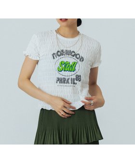 【ローズバッド/ROSE BUD】のSHIRRING LOGO S/S TEE 人気、トレンドファッション・服の通販 founy(ファニー) ファッション Fashion レディースファッション Fashion for Women インナー Innerwear カットソー Cut and Sewn Top コンパクト Compact, Small Size シャーリング Shirring, Ruched シンプル Simple, Minimal ジャケット Jacket, Outerwear スリーブ Sleeve, Long Sleeve / Short Sleeve ハーフ Half, Half-Length ベーシック Basic, Essential ロング Long, Long-Length S/S・春夏 SS, Spring/Summer, Warm Season おすすめ Recommended / Our Picks 夏 Summer |ID:prp329100004812247