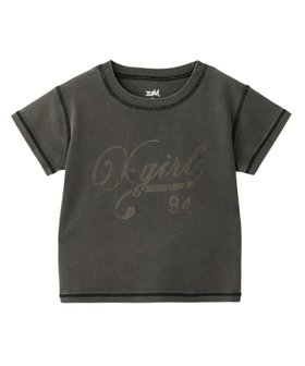 【エックスガール/X-girl】のX-girl/LG NUMBER SS BABY T 人気、トレンドファッション・服の通販 founy(ファニー) ファッション Fashion レディースファッション Fashion for Women カットソー Cut and Sewn Top グラフィック Graphic, Graphic Design コンパクト Compact, Small Size 今季 This Season, Current Season シンプル Simple, Minimal ストレッチ Stretch, Stretchy Fabric デニム Denim, Jeans Material トレンド Trend, Trending Now プリント Print, Printed Pattern 半袖 Short Sleeve, Half Sleeve おすすめ Recommended / Our Picks |ID:prp329100004812252