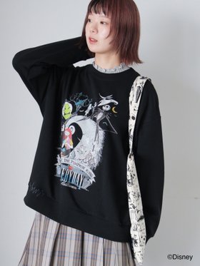 【エヘカソポ/ehka sopo】の【Disney】ナイトメアービフォアクリスマス/スウェット 人気、トレンドファッション・服の通販 founy(ファニー) ファッション Fashion レディースファッション Fashion for Women トップス・カットソー Cut & Sew Tops レディースパーカー・カジュアルフーディー Casual Hoodies & Sweatshirts スウェット・クルーネックトップス Sweatshirts & Crewnecks / Relaxed Fit Sweat Tops インナー Innerwear スウェット / スエット Sweatshirt, Sweatwear トレンド Trend, Trending Now 人気 Popular, Best Seller |ID:prp329100004812273