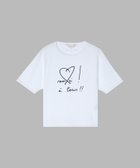 【アニエスベー ファム/agnes b. FEMME】のmerci ! A tous!! Tシャツ 人気、トレンドファッション・服の通販 founy(ファニー) ファッション Fashion レディースファッション Fashion for Women トップス・カットソー Cut & Sew Tops シャツ・ブラウス・オフィスカジュアル Elegant Blouses & Button-Ups ロングTシャツ・Tシャツ Longline T-Shirts & Tees プリント Print, Printed Pattern プレーン Plain, Simple ワンポイント One Point, Statement Accent 半袖 Short Sleeve, Half Sleeve thumbnail ホワイト|ID: prp329100004812302 ipo3291000000034934315