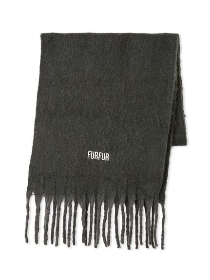 【ファーファー/FURFUR】のロゴ刺繍フリンジストール インテリア・キッズ・メンズ・レディースファッション・服の通販 founy(ファニー) 　ファッション　Fashion　レディースファッション　Fashion for Women　シンプル　Simple, Minimal　ストール　Stole, Wrap　スマート　Smart, Elegant　マフラー　Scarf, Muffler　ワンポイント　One Point, Statement Accent　羽織　Haori, Light Jacket　CGRY[007]|ID: prp329100004812313 ipo3291000000034934403