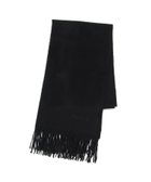 【ムーンバット/MOONBAT】のFURLA/カシミヤ100% 無地 マフラー ロゴ刺繍 手洗いOK/幅50cm ブラック|ID: prp329100004812374 ipo3291000000034934778