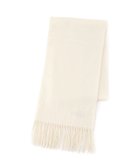 【ムーンバット/MOONBAT】のFURLA/カシミヤ100% 無地 マフラー ロゴ刺繍 手洗いOK/幅50cm オフホワイト|ID: prp329100004812374 ipo3291000000034934785