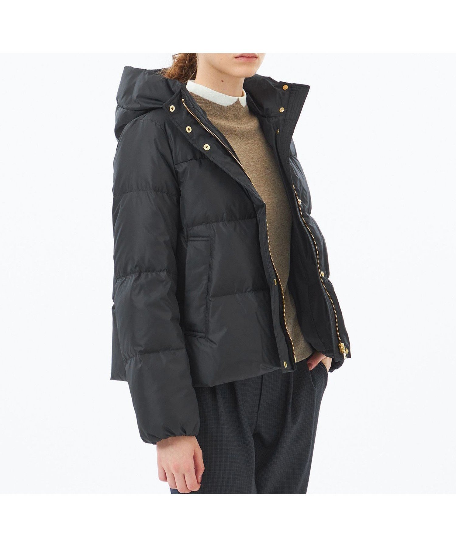 【マッキントッシュ フィロソフィー/MACKINTOSH PHILOSOPHY】の【WEB 一部店舗限定】グロッシーショートダウン インテリア・キッズ・メンズ・レディースファッション・服の通販 founy(ファニー) 　ファッション　Fashion　レディースファッション　Fashion for Women　おすすめ　Recommended / Our Picks　タフタ　Taffeta, Structured Fabric　エレガント 上品　Elegant　冬　Winter / This Winter　秋　Autumn　ブラック|ID: prp329100004812376 ipo3291000000034934822