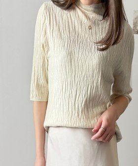 【アミュレット/Amulet】の【Amulet】ハイネックニットソー 人気、トレンドファッション・服の通販 founy(ファニー) ファッション Fashion レディースファッション Fashion for Women トップス・カットソー Cut & Sew Tops ニット Knit Tops & Sweaters ハイネック High Neck, Mock Neck エレガント 上品 Elegant |ID:prp329100004812380