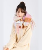 【アニエスベー ファム/agnes b. FEMME】のチェックワイドマフラー ブラウン|ID: prp329100004812388 ipo3291000000034934956