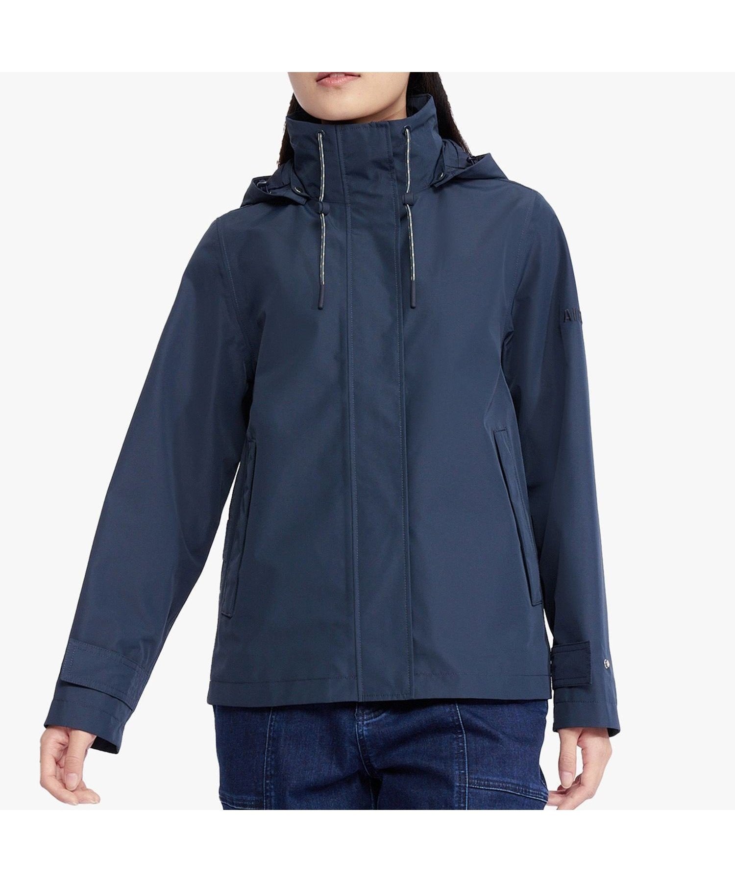 【エーグル/AIGLE】のGORE-TEX ゴアテックス 防水 撥水 防風 透湿 2レイヤーフーデッドハイキングジャケット / フード取り外し可 インテリア・キッズ・メンズ・レディースファッション・服の通販 founy(ファニー) 　ファッション　Fashion　レディースファッション　Fashion for Women　アウター　Coat / Outerwear Collection　レディースジャケット・軽アウター　Jackets　アウトドア　Outdoor Clothing　エレガント 上品　Elegant　ドローコード　Drawcord, Drawstring Cord　ハンド　Hand, Handmade　プリント　Print, Printed Pattern　ポケット　Pocket, Pocket Detail　ダークブルー|ID: prp329100004812401 ipo3291000000034935014