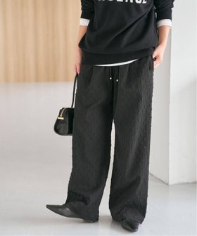 【スピック&スパン/Spick & Span】の《WEB限定 / 追加 》ドットジャガードイージーパンツ 人気、トレンドファッション・服の通販 founy(ファニー) ファッション Fashion レディースファッション Fashion for Women パンツ Pants & Trousers ドット Polka Dot, Dot Pattern |ID:prp329100004812412