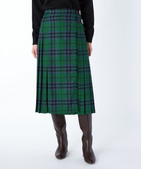 【キース/KEITH】のクランキースチェックスカート 人気、トレンドファッション・服の通販 founy(ファニー) ファッション Fashion レディースファッション Fashion for Women スカート Skirts エレガント 上品 Elegant ダブル Double, Double-Breasted プリーツ Pleats, Pleated ラップ Wrap, Wrap Design |ID:prp329100004812453