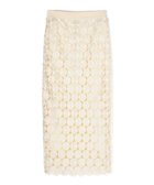 【アウラアイラ/AULA AILA】のRound Pattern Lace Skirt 人気、トレンドファッション・服の通販 founy(ファニー) ファッション Fashion レディースファッション Fashion for Women スカート Skirts スリット Slit, Slit Detail ドット Polka Dot, Dot Pattern フィット Fit, Slim Fit ペンシル Pencil, Pencil Skirt レース Lace, Lace Fabric ロング Long, Long-Length エレガント 上品 Elegant thumbnail Ivory|ID: prp329100004812466 ipo3291000000034935664
