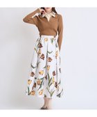 【ノエラ/Noela】のチューリッププリントフレアスカート 人気、トレンドファッション・服の通販 founy(ファニー) ファッション Fashion レディースファッション Fashion for Women スカート Skirts Aライン・フレアスカート A-Line & Flared Skirts イエロー Yellow サテン Satin, Glossy Fabric チューリップ Tube, Tube Top トレンド Trend, Trending Now フレア Flare, Flared ポケット Pocket, Pocket Detail モノトーン Monotone, Black and White エレガント 上品 Elegant thumbnail イエロー|ID: prp329100004812475 ipo3291000000034935713