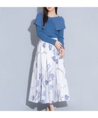 【ノエラ/Noela】のチューリッププリントフレアスカート 人気、トレンドファッション・服の通販 founy(ファニー) ファッション Fashion レディースファッション Fashion for Women スカート Skirts Aライン・フレアスカート A-Line & Flared Skirts イエロー Yellow サテン Satin, Glossy Fabric チューリップ Tube, Tube Top トレンド Trend, Trending Now フレア Flare, Flared ポケット Pocket, Pocket Detail モノトーン Monotone, Black and White エレガント 上品 Elegant thumbnail ブルー|ID: prp329100004812475 ipo3291000000034935715