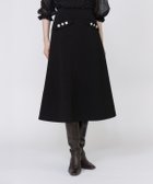 【マーリエ ル カセット/Maglie le cassetto】の《美人百花9月号掲載》《フランドル45周年限定コレクション》ビジューフレアスカート《M Maglie le cassetto》 ブラック|ID: prp329100004812479 ipo3291000000034935758