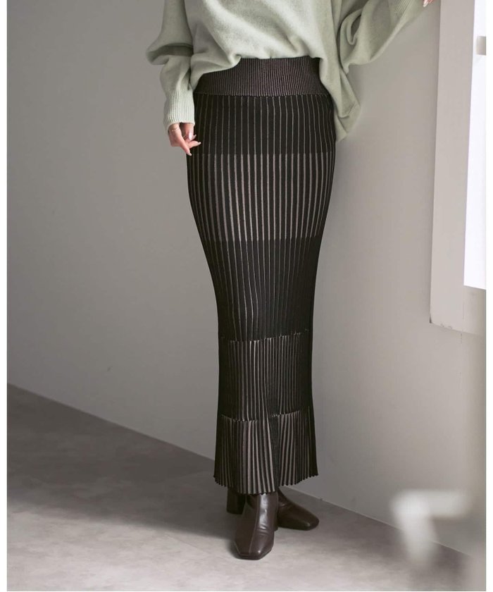 【ノーブル / スピック&スパン/NOBLE / Spick & Span】の《追加》【洗える】ランダムバイカラーリブニットスカート インテリア・キッズ・メンズ・レディースファッション・服の通販 founy(ファニー) https://founy.com/ ファッション Fashion レディースファッション Fashion for Women スカート Skirts 洗える Machine Washable コンパクト Compact, Small Size スマート Smart, Elegant セットアップ Set-Up, Coordinated Outfit タイトスカート Pencil Skirt, Tight Skirt ボーダー Border, Stripe ランダム Random, Irregular 再入荷 Restock / Back in Stock おすすめ Recommended / Our Picks |ID: prp329100004812499 ipo3291000000035071849