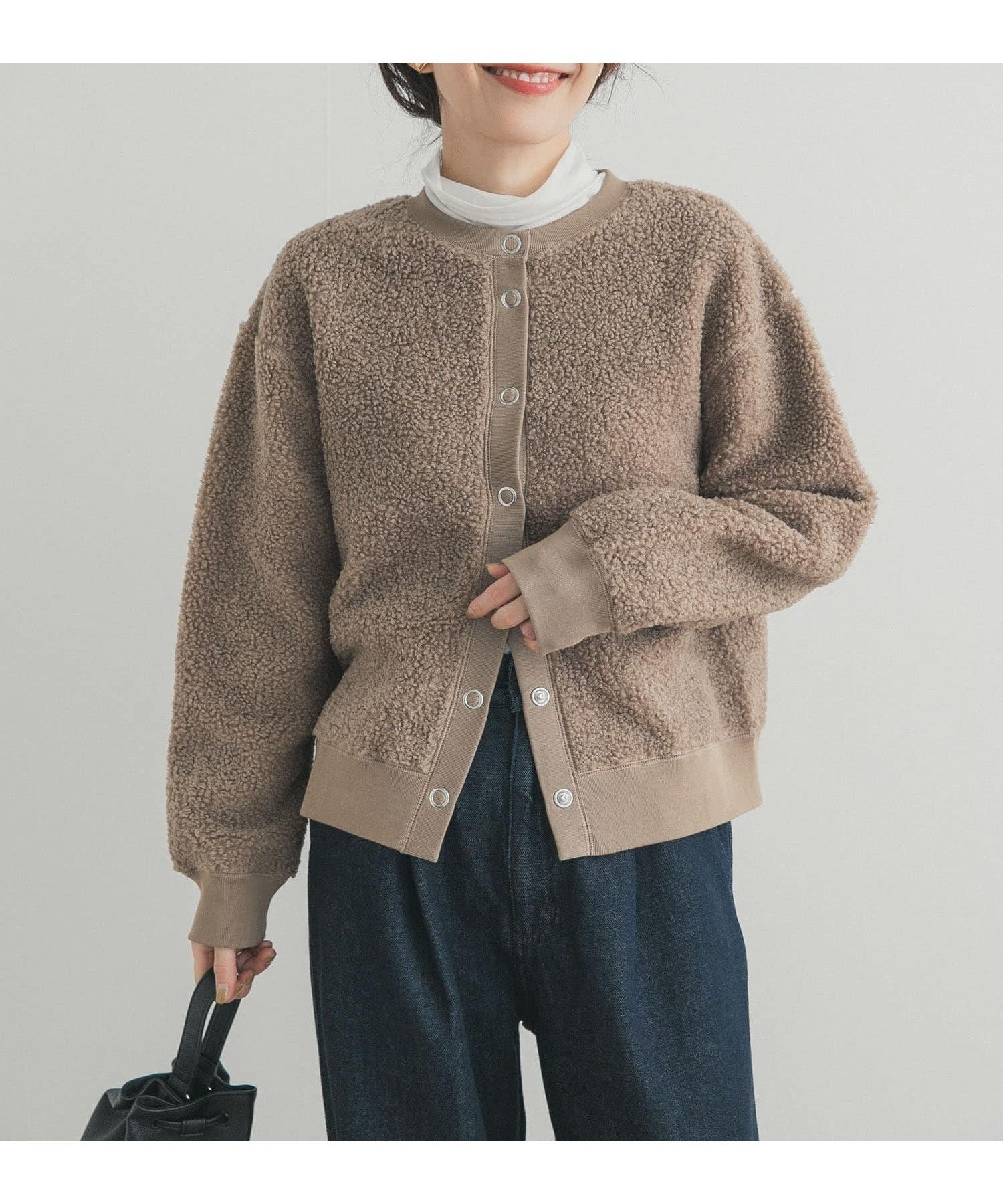 【アーバンリサーチ ドアーズ/URBAN RESEARCH DOORS】のプードルボアカーディガン 人気、トレンドファッション・服の通販 founy(ファニー) 　ファッション　Fashion　レディースファッション　Fashion for Women　トップス・カットソー　Cut & Sew Tops　カーディガン・羽織り　Layered Style Cardigans　2025年　2025　2025-2026秋冬・A/W　Autumn/Winter 2025–26 AW25–26　冬　Winter / This Winter　インナー　Innerwear　カーディガン　Cardigan, Knitwear　コンパクト　Compact, Small Size　スリーブ　Sleeve, Long Sleeve / Short Sleeve　ドット　Polka Dot, Dot Pattern　バランス　Balance, Style Balance　A/W・秋冬　Autumn/Winter　 other-1|ID: prp329100004812500 ipo3291000000034935942