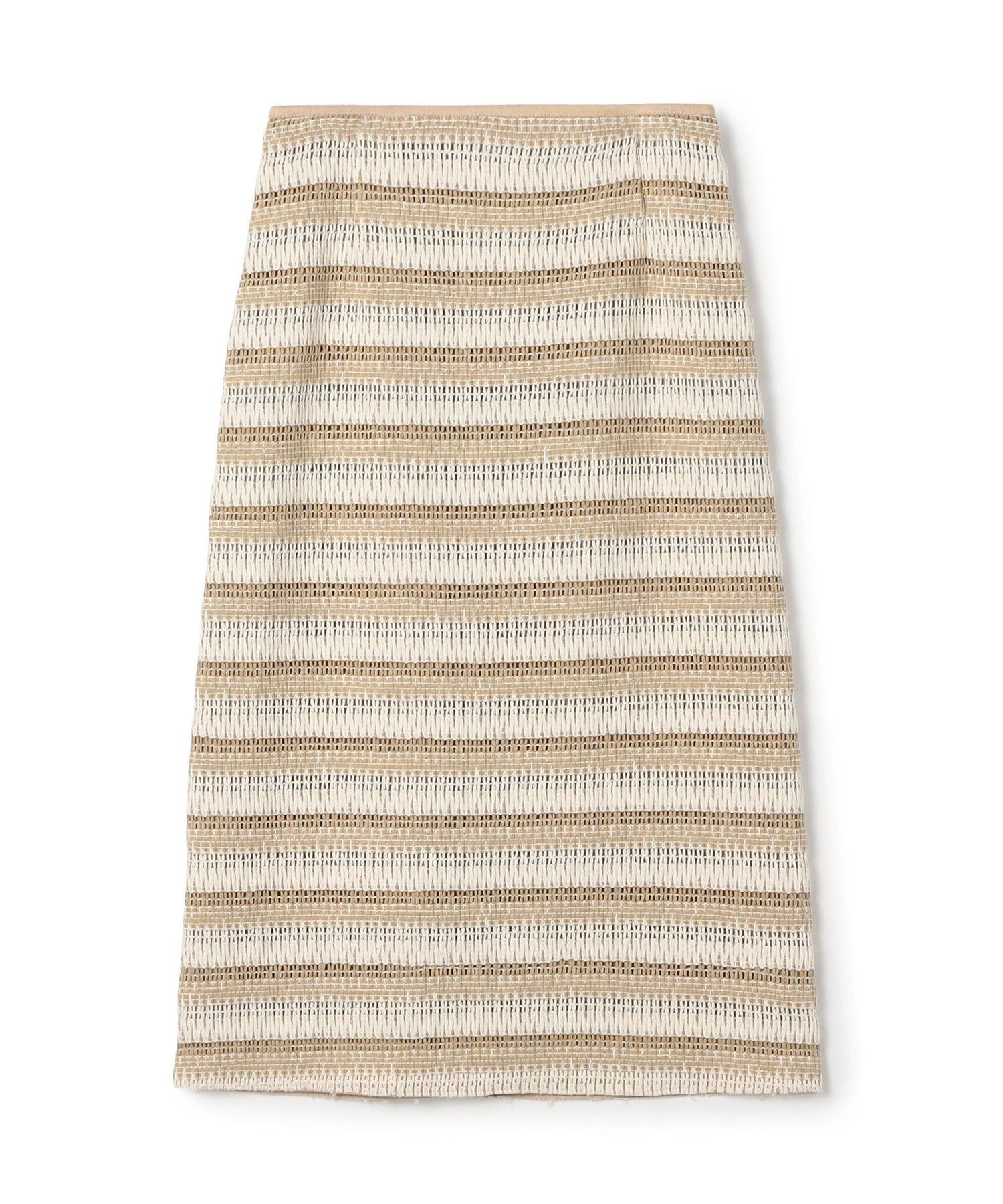 【トゥモローランド/TOMORROWLAND】のクロッシュボーダー タイトストレートスカート インテリア・キッズ・メンズ・レディースファッション・服の通販 founy(ファニー) 　ファッション　Fashion　レディースファッション　Fashion for Women　スカート　Skirts　おすすめ　Recommended / Our Picks　インナー　Innerwear　クラシカル　Classical, Vintage-Inspired　シンプル　Simple, Minimal　セットアップ　Set-Up, Coordinated Outfit　エレガント 上品　Elegant　44 ベージュ系|ID: prp329100004812510 ipo3291000000034936057