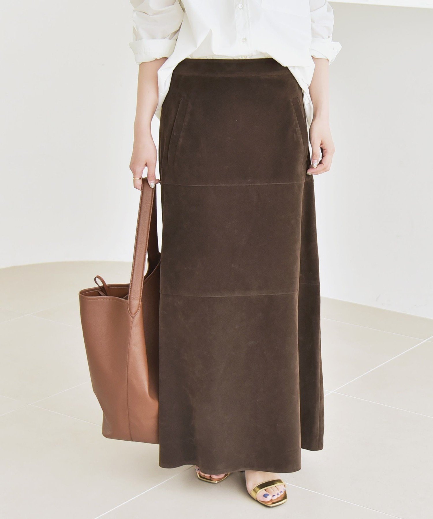 【シップス フォー ウィメン/SHIPS】のquaranciel 洗濯機可能 ポリエステル スエード フレア マキシ スカート 人気、トレンドファッション・服の通販 founy(ファニー) 　ファッション　Fashion　レディースファッション　Fashion for Women　スカート　Skirts　洗える　Machine Washable　くるぶし　Ankle-Length　カットソー　Cut and Sewn Top　カーディガン　Cardigan, Knitwear　コンパクト　Compact, Small Size　ジャケット　Jacket, Outerwear　セットアップ　Set-Up, Coordinated Outfit　トレンド　Trend, Trending Now　バランス　Balance, Style Balance　フレア　Flare, Flared　マキシ　Maxi, Full Length　リブニット　Rib Knit, Ribbed Knit　リラックス　Relax, Relaxed Fit　レース　Lace, Lace Fabric　ロング　Long, Long-Length　A/W・秋冬　Autumn/Winter　おすすめ　Recommended / Our Picks　エレガント 上品　Elegant　2025年　2025　2025-2026秋冬・A/W　Autumn/Winter 2025–26 AW25–26　 other-1|ID: prp329100004812511 ipo3291000000034936065