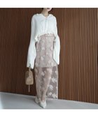 【エイミーイストワール/eimy istoire】のチュールレースフラワーモチーフタイトスカート 人気、トレンドファッション・服の通販 founy(ファニー) ファッション Fashion レディースファッション Fashion for Women スカート Skirts シアー Sheer, See-Through シンプル Simple, Minimal チュール Tulip, Tulip Motif フラワー Flower, Floral ロング Long, Long-Length 再入荷 Restock / Back in Stock エレガント 上品 Elegant thumbnail PINK BEIGE|ID: prp329100004812512 ipo3291000000034936070