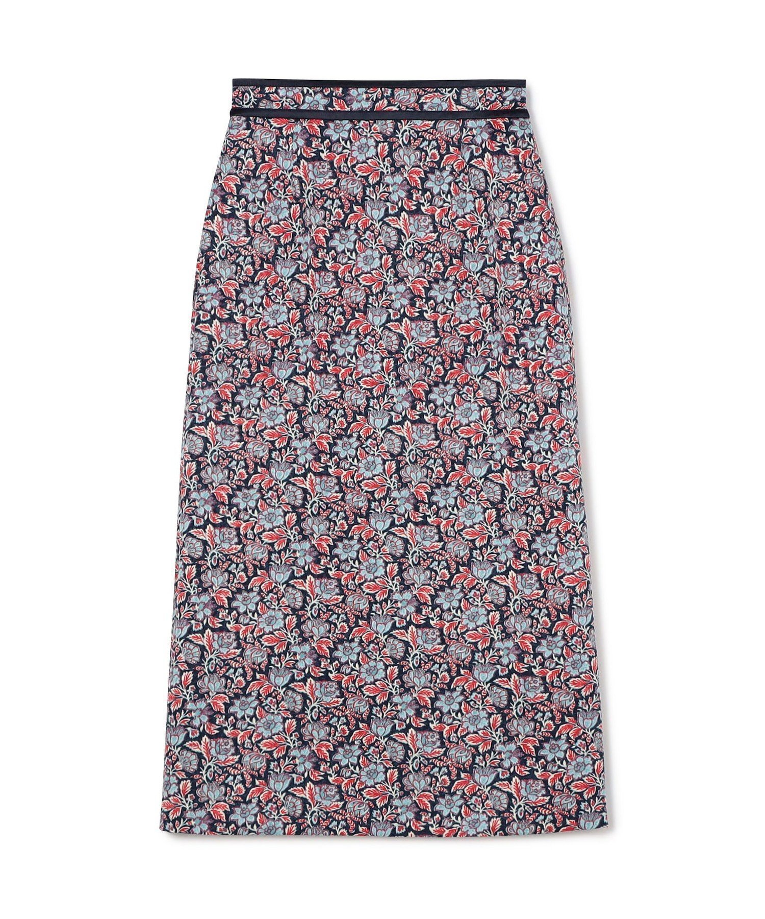 【トゥモローランド/TOMORROWLAND】のポリエステルプリント ナローイージースカート インテリア・キッズ・メンズ・レディースファッション・服の通販 founy(ファニー) 　ファッション　Fashion　レディースファッション　Fashion for Women　スカート　Skirts　シンプル　Simple, Minimal　ジャケット　Jacket, Outerwear　パイピング　Piping, Trim Design　プリント　Print, Printed Pattern　68 ネイビー系|ID: prp329100004812514 ipo3291000000034936076