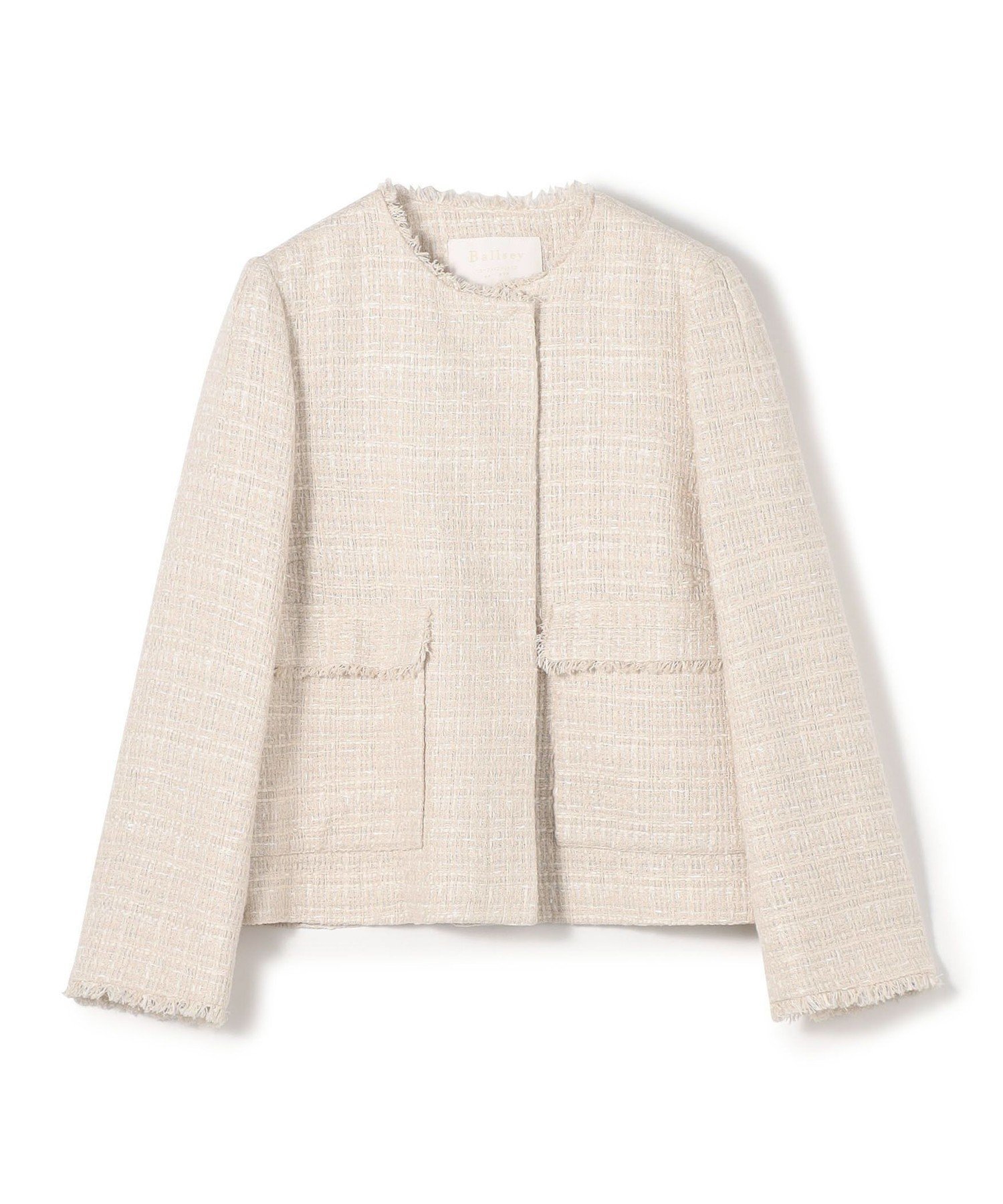 【トゥモローランド/TOMORROWLAND】のラメミックスツイード セミダブルクルージャケット インテリア・キッズ・メンズ・レディースファッション・服の通販 founy(ファニー) 　ファッション　Fashion　レディースファッション　Fashion for Women　アウター　Coat / Outerwear Collection　レディースジャケット・軽アウター　Jackets　コンパクト　Compact, Small Size　ジャケット　Jacket, Outerwear　セットアップ　Set-Up, Coordinated Outfit　ツイード　Twill, Twill Weave　フォルム　Silhouette, Form　フロント　Front, Front Design　ポケット　Pocket, Pocket Detail　おすすめ　Recommended / Our Picks　セレモニー　Ceremony　入学式　Entrance Ceremony　41 ライトベージュ|ID: prp329100004812521 ipo3291000000034936127