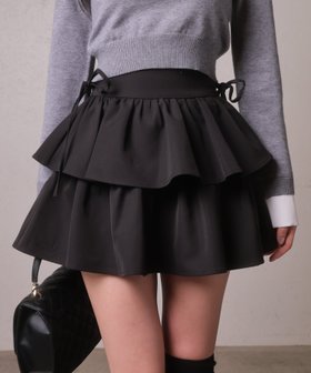 【リップサービス/LIP SERVICE】のLIP SERVICE/サイドリボンフリルティアードミニスカート 人気、トレンドファッション・服の通販 founy(ファニー) ファッション Fashion レディースファッション Fashion for Women スカート Skirts ミニスカート Mini Skirts インナー Innerwear ガーリー Girly, Feminine Style ギャザー Gathered, Ruffled コンパクト Compact, Small Size フィット Fit, Slim Fit フリル Frill, Ruffle リボン Ribbon, Bow おすすめ Recommended / Our Picks エレガント 上品 Elegant |ID:prp329100004812528