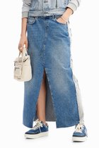 【デシグアル/Desigual】のデニムのミディスカート、2つの異なる素材の効果を持つ 人気、トレンドファッション・服の通販 founy(ファニー) ファッション Fashion レディースファッション Fashion for Women スカート Skirts カラフル Colorful Design シューズ Shoes, Footwear デニム Denim, Jeans Material パターン Pattern, Design Print パッチワーク Patchwork, Mixed Fabric プリント Print, Printed Pattern ポケット Pocket, Pocket Detail メンズ Men's, Menswear thumbnail ブルー/5053|ID: prp329100004812529 ipo3291000000034936173