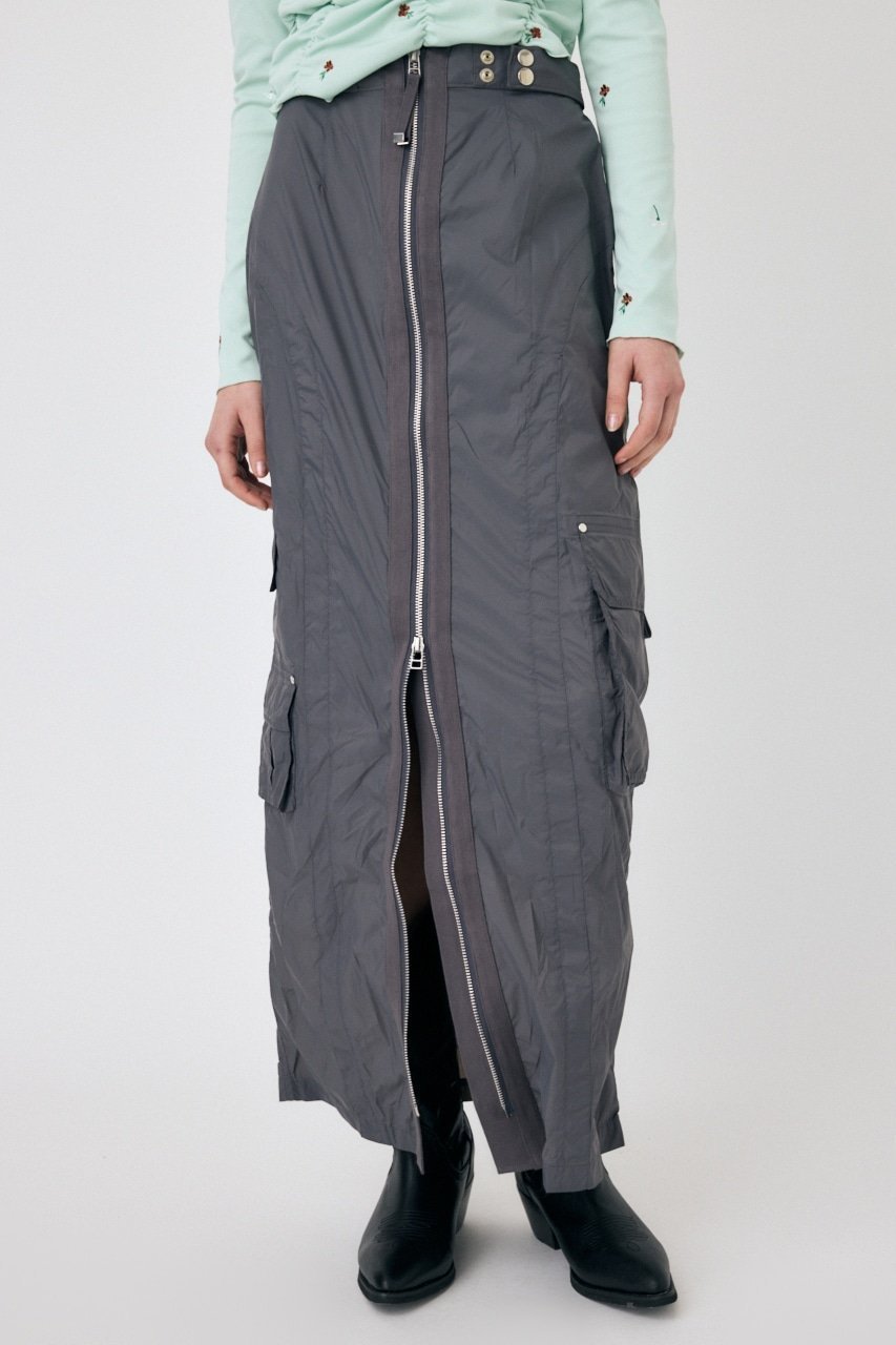 【マウジー/moussy】のFRONT ZIP FUNCTION スカート インテリア・キッズ・メンズ・レディースファッション・服の通販 founy(ファニー) 　ファッション　Fashion　レディースファッション　Fashion for Women　スカート　Skirts　おすすめ　Recommended / Our Picks　なめらか　Smooth, Silky Texture　スーツ　Suit, Formalwear　セットアップ　Set-Up, Coordinated Outfit　ブルゾン　Blouson, Bomber Jacket　ベーシック　Basic, Essential　ワーク　Workwear, Utility Style　人気　Popular, Best Seller　再入荷　Restock / Back in Stock　GRY|ID: prp329100004812530 ipo3291000000034936178