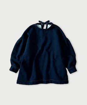 【フォーティファイブ アール/45R】の裏毛のチュニック(インディゴ) 人気、トレンドファッション・服の通販 founy(ファニー) ファッション Fashion レディースファッション Fashion for Women トップス・カットソー Cut & Sew Tops インディゴ Indigo Denim スウェット / スエット Sweatshirt, Sweatwear チュニック Tunic, Long Top リボン Ribbon, Bow エレガント 上品 Elegant |ID:prp329100004812532