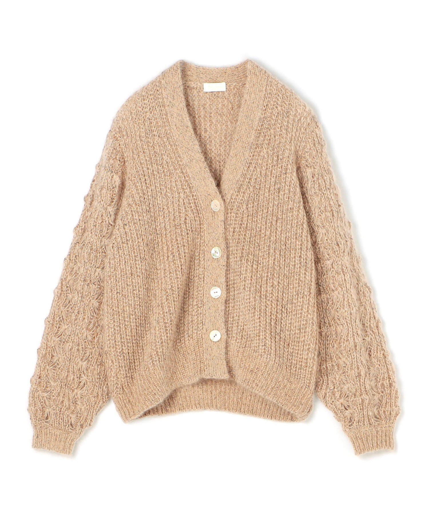 【トゥモローランド/TOMORROWLAND】のラグジュアリーシルクモヘヤ Vネックカーディガン インテリア・キッズ・メンズ・レディースファッション・服の通販 founy(ファニー) 　ファッション　Fashion　レディースファッション　Fashion for Women　トップス・カットソー　Cut & Sew Tops　カーディガン・羽織り　Layered Style Cardigans　Vネックトップス　V-Neck Tops / V-Cut Neckline Shirts　イタリア　Italy　インナー　Innerwear　畦　Ribbed Knit　カーディガン　Cardigan, Knitwear　シルク　Silk, 100% Silk　シンプル　Simple, Minimal　透かし　Cut-Out, Lacework　トレンド　Trend, Trending Now　長袖　Long Sleeve, Full Sleeve　おすすめ　Recommended / Our Picks　44 ベージュ系|ID: prp329100004812533 ipo3291000000034936203