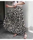 【コーナーズ/CORNERS】のレオパード柄ロングスカート 人気、トレンドファッション・服の通販 founy(ファニー) ファッション Fashion レディースファッション Fashion for Women スカート Skirts ロングスカート Long Skirts / Maxi & Midi Skirts プリント Print, Printed Pattern レオパード Leopard, Animal Print ロング Long, Long-Length thumbnail ブラック|ID: prp329100004812534 ipo3291000000034936215