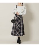 【ウィルセレクション/WILLSELECTION】のベルト付きツイードミディ丈スカート 人気、トレンドファッション・服の通販 founy(ファニー) ファッション Fashion レディースファッション Fashion for Women スカート Skirts ベルト&ウエストマーク Belts & Waist Accessories ツイード Twill, Twill Weave プリーツ Pleats, Pleated thumbnail 紺系チェック|ID: prp329100004812535 ipo3291000000034936231