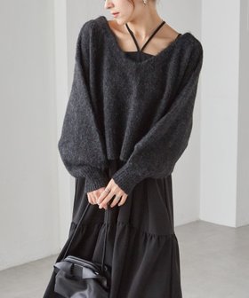 【ラナン/Ranan】のRanan/シャギーニット×キャミワンピースセット 人気、トレンドファッション・服の通販 founy(ファニー) ファッション Fashion レディースファッション Fashion for Women ワンピース Dresses キャミソールワンピース Camisole Dresses アンサンブル Ensemble Set ダウン Down, Puffer ティアード Tiered, Tiered Style デニム Denim, Jeans Material ドレープ Drape, Draping Fabric ポケット Pocket, Pocket Detail リボン Ribbon, Bow ロング Long, Long-Length おすすめ Recommended / Our Picks |ID:prp329100004812581
