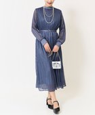 【アー ヴェー ヴェー/a.v.v】の【洗える】ランダムプリーツワンピース ブルー|ID: prp329100004812583 ipo3291000000034936703