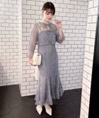 【イング/INGNI】の【WEB限定】2Wayレースリボンブラウス+キャミワンピース/セット グレーブルー/A|ID: prp329100004812586 ipo3291000000035020384