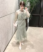 【イング/INGNI】の【WEB限定】2Wayレースリボンブラウス+キャミワンピース/セット ミントグリーン/A|ID: prp329100004812586 ipo3291000000035020385