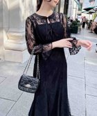 【イング/INGNI】の【WEB限定】2Wayレースリボンブラウス+キャミワンピース/セット クロ/A|ID: prp329100004812586 ipo3291000000035135633