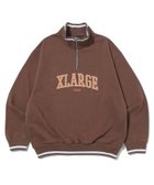 【エクストララージ/XLARGE】のXLARGE/STRIPED RIB HALF ZIP SWEATSHIRT 人気、トレンドファッション・服の通販 founy(ファニー) ファッション Fashion レディースファッション Fashion for Women トップス・カットソー Cut & Sew Tops シャツ・ブラウス・オフィスカジュアル Elegant Blouses & Button-Ups レディースパーカー・カジュアルフーディー Casual Hoodies & Sweatshirts ロングTシャツ・Tシャツ Longline T-Shirts & Tees スウェット・クルーネックトップス Sweatshirts & Crewnecks / Relaxed Fit Sweat Tops フロント Front, Front Design thumbnail BROWN|ID: prp329100004812601 ipo3291000000034936921
