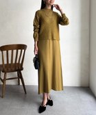 【シェトワ/Chez toi】のビスチェニット×ニットワンピース ライムグリーン|ID: prp329100004812618 ipo3291000000034937089