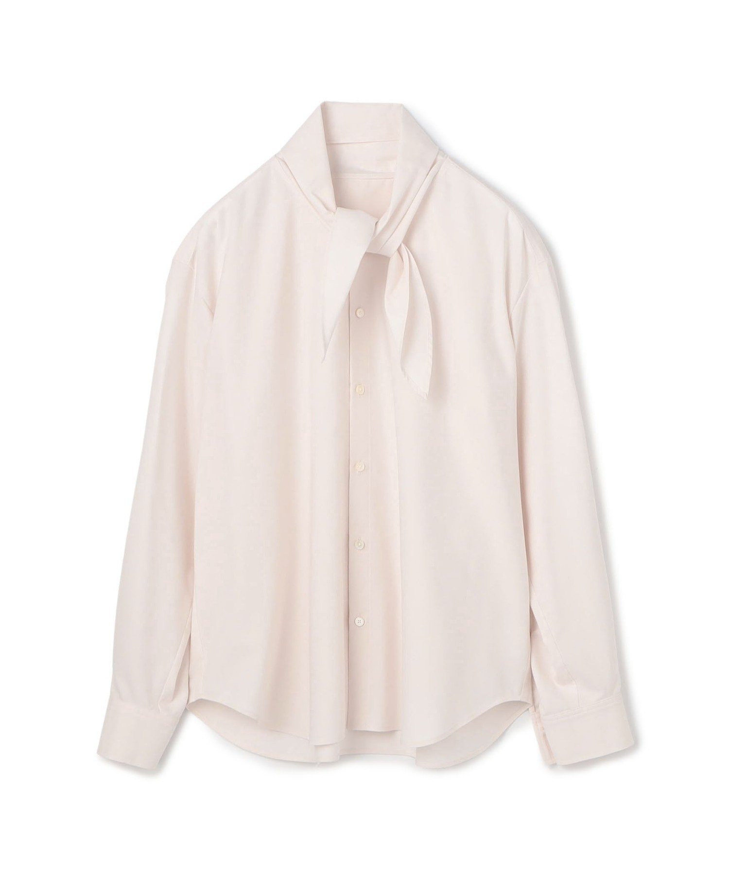 【トゥモローランド/TOMORROWLAND】のコットンオックスフォード タイ付きブラウス インテリア・キッズ・メンズ・レディースファッション・服の通販 founy(ファニー) 　ファッション　Fashion　レディースファッション　Fashion for Women　トップス・カットソー　Cut & Sew Tops　シャツ・ブラウス・オフィスカジュアル　Elegant Blouses & Button-Ups　エレガント 上品　Elegant　シャンブレー　Chambray, Denim-Like Fabric　ジャケット　Jacket, Outerwear　バランス　Balance, Style Balance　バンダナ　Bandana, Head Scarf　ベスト　Vest, Waistcoat　31 ライトピンク|ID: prp329100004812620 ipo3291000000034937108